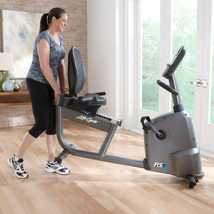 Life Fitness RS1 Recumbent Step-Through Lifecycle® Exercise Bike thumbnail 6